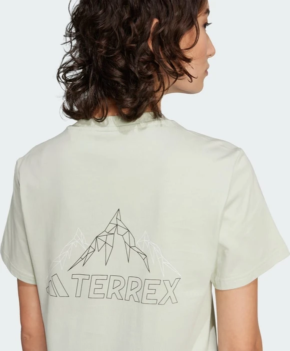 adidas Terrex Graphic T-Shirt kurzarm linen green (Damen)