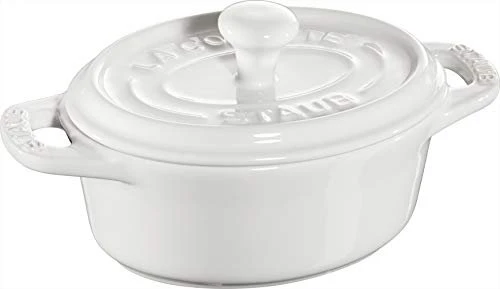 Zwilling Staub Mini-Cocotte Schmortopf oval 10.5x8.5cm 200ml weiß