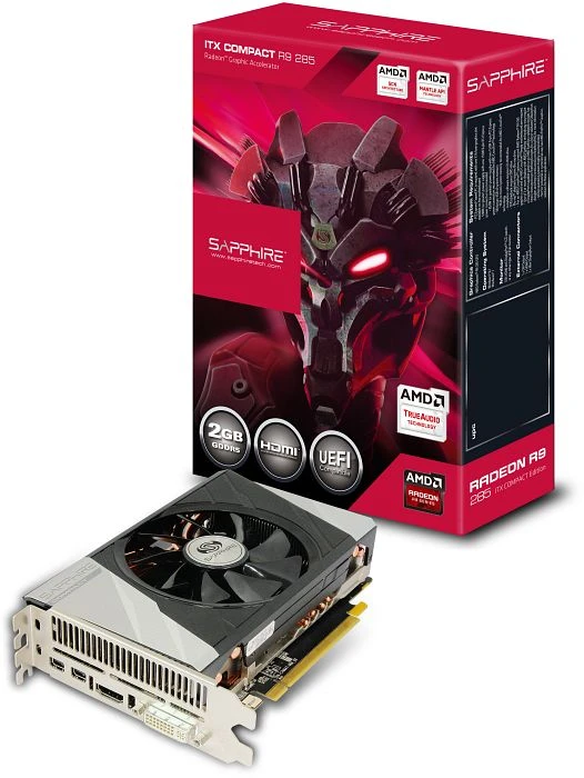 Sapphire Radeon R9 285 ITX Compact, 2GB GDDR5, DVI, HDMI, 2x mDP, lite retail