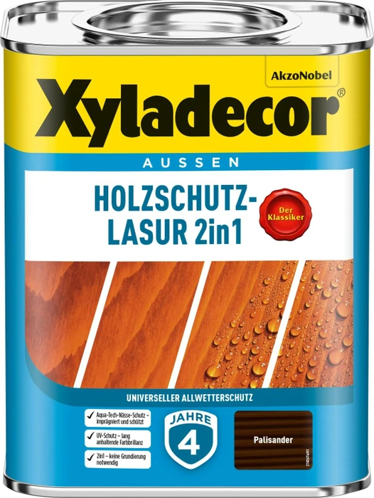 Xyladecor Holzschutz-Lasur palisander, 750ml