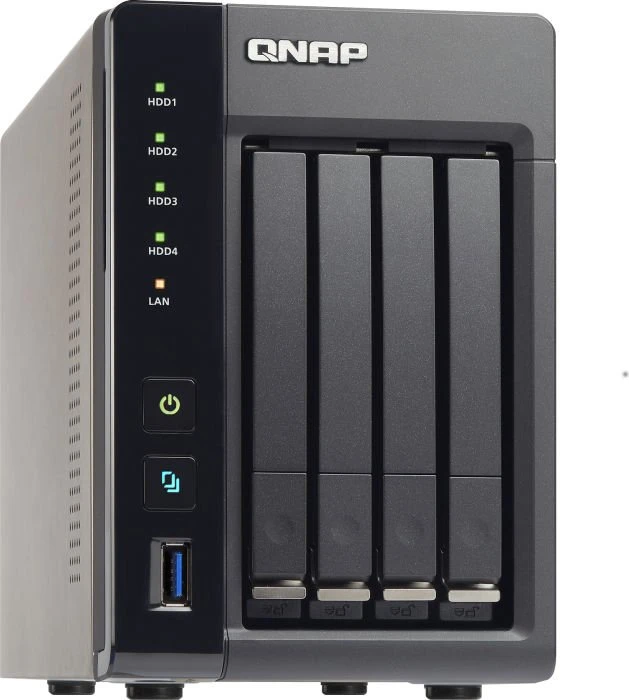 QNAP Turbo Station TS-453S Pro, 4GB RAM, 2x RJ-45 1000Base-T, 3x USB-A 2.0