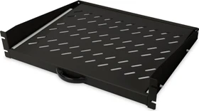 Digitus ausziehbarer Fachboden für Netzwerk- und Serverschränke, 19", schwarz, 450mm Einbautiefe, 2HE