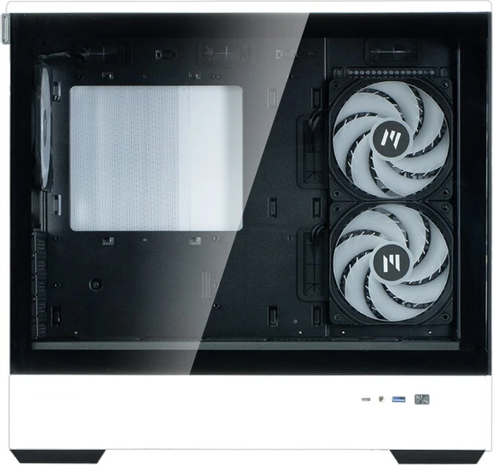 Zalman P30 BW, weiß/schwarz, Glasfenster