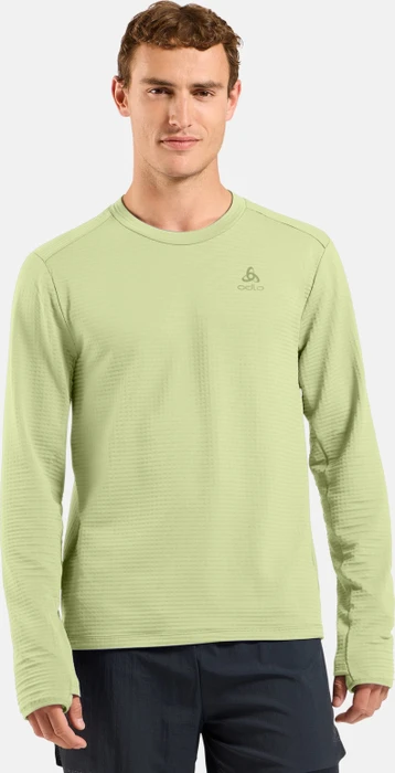 Odlo Essentials Thermal Laufshirt langarm shadow lime (Herren)