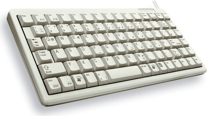 Cherry G84-4100 Compact-Keyboard hellgrau, Cherry ML, PS/2 & USB, PL