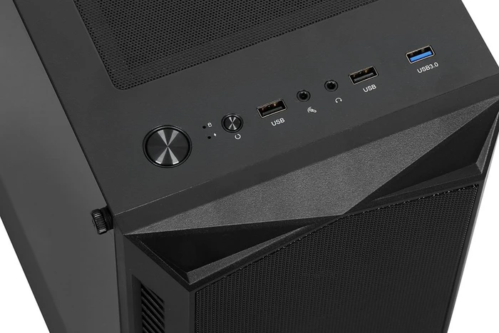 iBox Lupus 27, schwarz, Glasfenster