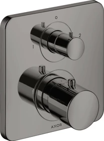 Hansgrohe Axor Citterio M Thermostat mit Ab- und Umstellventil polished black chrome