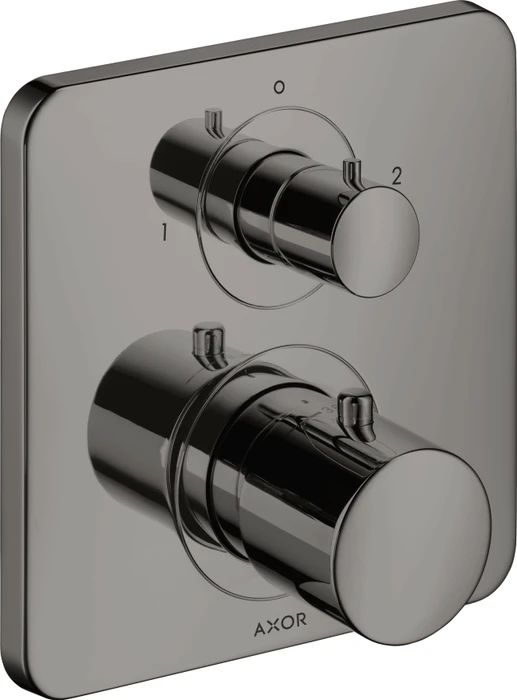 Hansgrohe Axor Citterio M Thermostat mit Ab- und Umstellventil polished black chrome