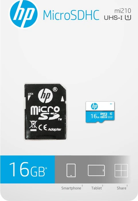 PNY HP mi210/mx310 R80/W20 16GB Kit, UHS-I U1, Class 10