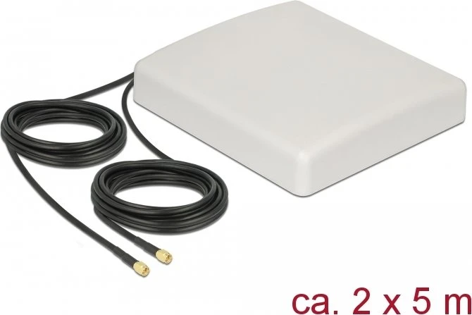 DeLOCK Multi Band, LTE, WLAN Outdoor-Antenne, 2.1GHz/900MHz, 8dBi, SMA, direktional, grau