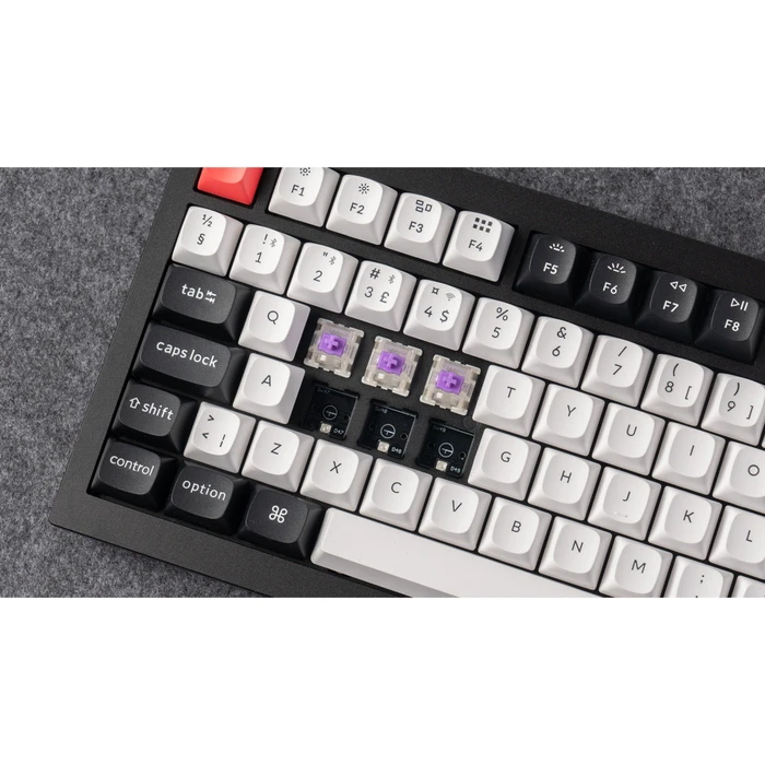 Keychron Q1 HE, Carbon Black, 75%, PBT, LEDs RGB, Gateron 2.0 Magnetic Nebula, USB/Bluetooth, DE