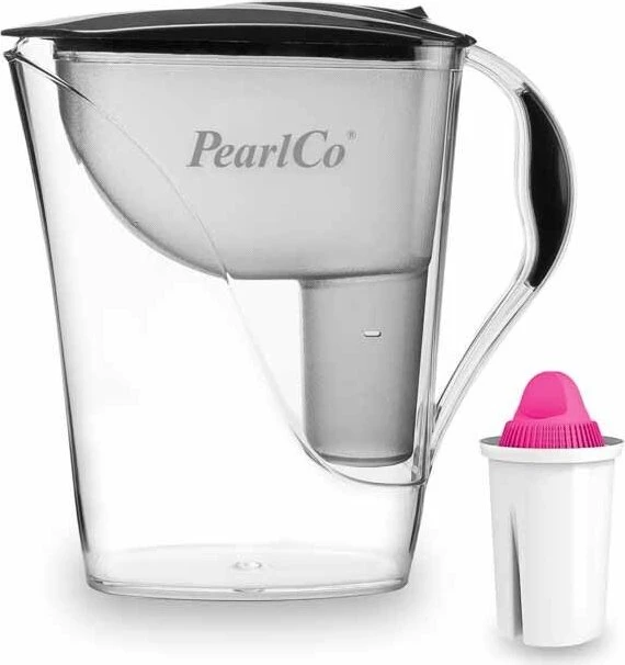 PearlCo Fashion Tischwasserfilter inkl. Kartusche AquaMag anthrazit