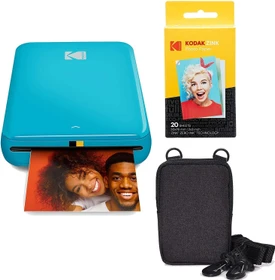 Kodak Step Instant, blau, Fotodrucker, Bundle Reiseset