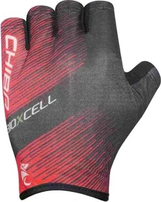 Chiba BioXCell Tan Through Fahrradhandschuhe rot/schwarz