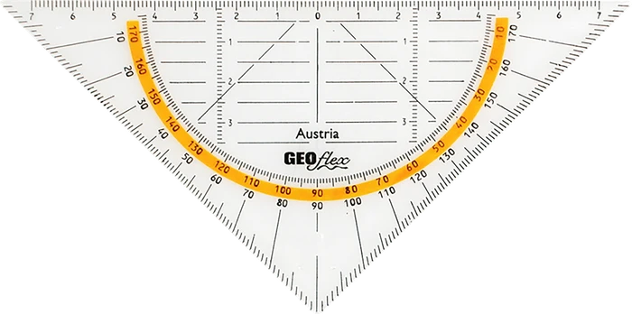 Aristo Flex Geodreieck 16cm, transparent