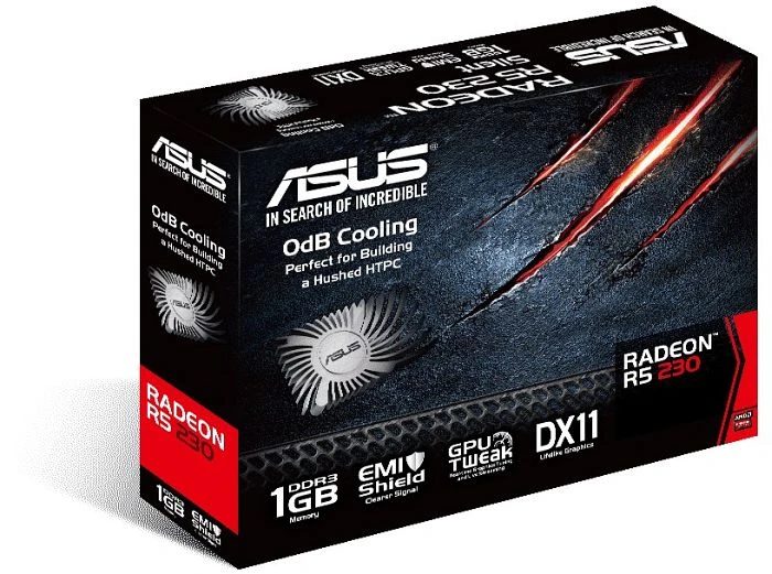 ASUS Radeon R5 230, R5230-SL-1GD3-L, 1GB DDR3, VGA, DVI, HDMI
