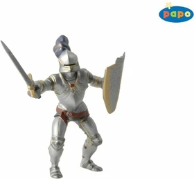 Papo Die Welt des Mittelalters - Ritter mit Rüstung blau