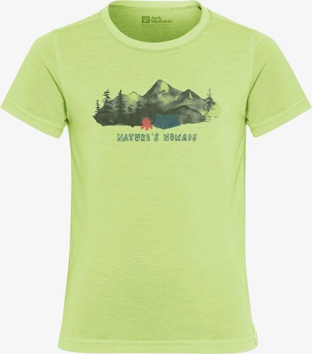 Jack Wolfskin Hiking Graphic Funktionsshirt kurzarm cool matcha (Junior)