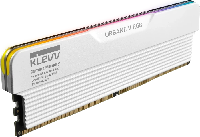 Klevv Urbane V RGB Brilliant White UDIMM 64GB Kit, DDR5-6400, CL32-38-38-78