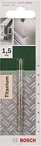 Bosch DIY HSS-TiN Metallbohrer, 1.5x18x40mm, 1 Stück