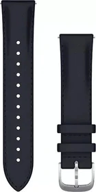 Garmin Schnellwechsel Ersatzarmband 20mm Leder navy/silver