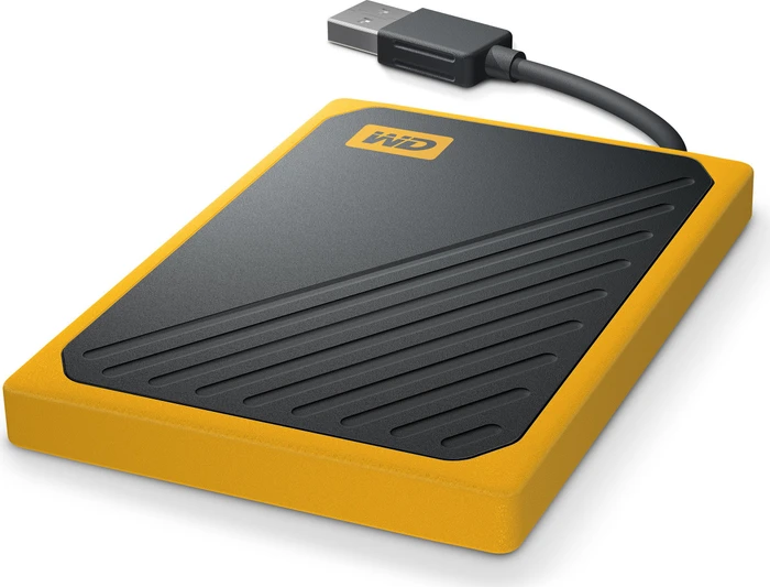 Western Digital WD My Passport Go gelb 500GB, USB 3.0 Micro-B