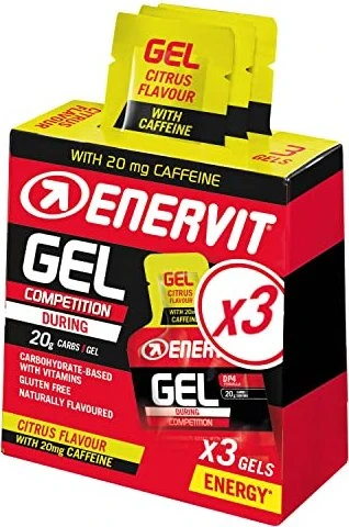 Enervit Gel Citrus Caffeine 75ml (3x 25ml)