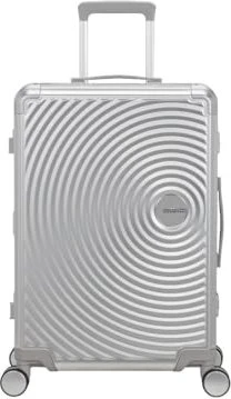 American Tourister Soundbox Spinner Alu M silver