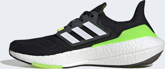 adidas Ultraboost 22 core black/cloud white/solar green (Herren)