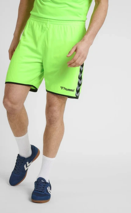 hummel Authentic Poly Short Hose kurz neon grün (Herren)