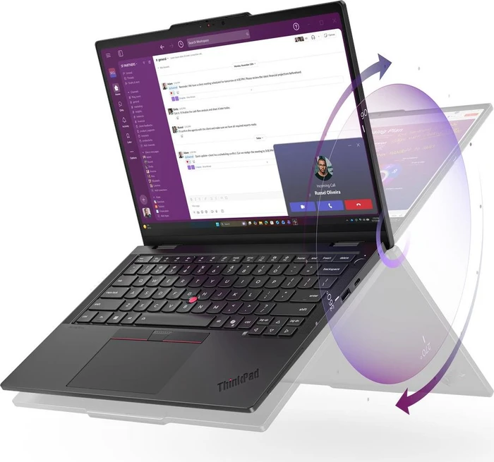 Lenovo ThinkPad T14s 2-in-1 G2, schwarz, Core Ultra 5 325, 16GB RAM, 512GB SSD, DE