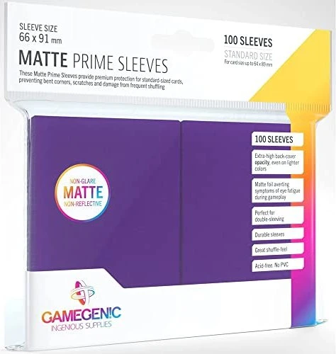 Gamegenic Matte Prime Sleeves violett, 100 Stück
