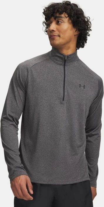 Under Armour Tech 2.0 Half Zip Funktionsshirt langarm carbon heather/black (Herren)
