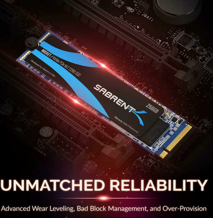 Sabrent Rocket 256GB, M.2 2280 / M-Key / PCIe 3.1 x4