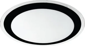 Eglo Competa 2 rund 33.5cm Wand-/Deckenleuchte schwarz/weiß