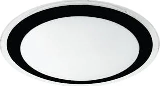 Eglo Competa 2 rund 33.5cm Wand-/Deckenleuchte schwarz/weiß