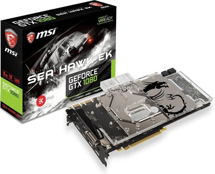 MSI GeForce GTX 1080 Sea Hawk EK X, 8GB GDDR5X, DVI, HDMI, 3x DP