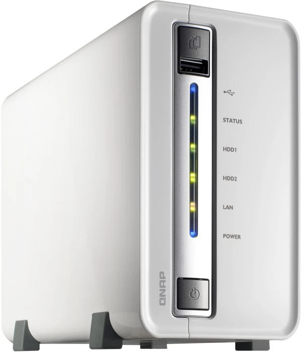QNAP Turbo Station TS-212P, 512MB RAM, 1x RJ-45 1000Base-T, 2x USB-A 3.0