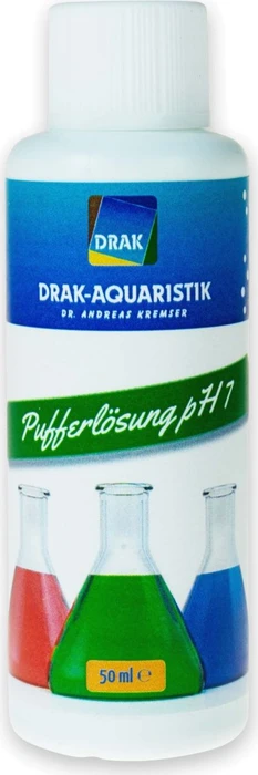 DRAK-Aquaristik pH-Pufferlösung, pH 7, grüngefärbt, 50ml