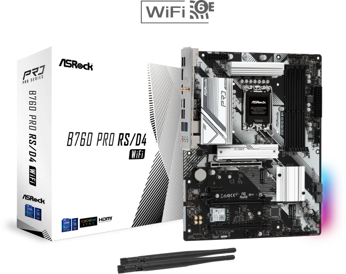 ASRock B760 Pro RS/D4 WiFi (Intel 1700)