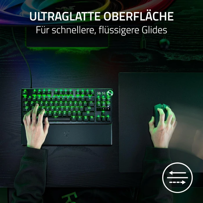 Razer Atlas Pro Gaming-Mauspad aus gehärtetem Glas, 500x400mm, 1.9mm dick, schwarz