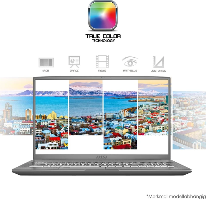 MSI WF75 10TJ-217 Mobile Workstation WF75 10TJ-217, Space Grey, Core i7-10750H, 32GB RAM, 1TB SSD, Quadro T2000, DE
