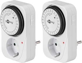 goobay analoge Tageszeitschaltuhr, IP20, weiß, 2er-Pack