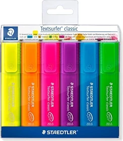 Staedtler Textsurfer classic 364 rainbow sortiert, 6er-Set, Etui