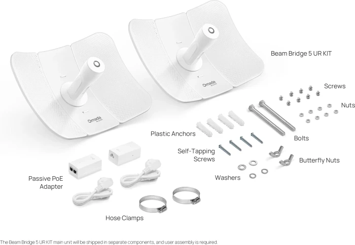 TP-Link Beam Bridge 5 UR KIT, 5GHz, 2er-Pack