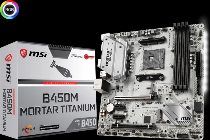 MSI B450M Mortar Titanium (AMD AM4)