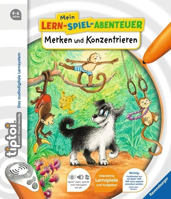 Ravensburger tiptoi Buch: Mein Lern-Spiel-Abenteuer: Merken und Konzentrieren