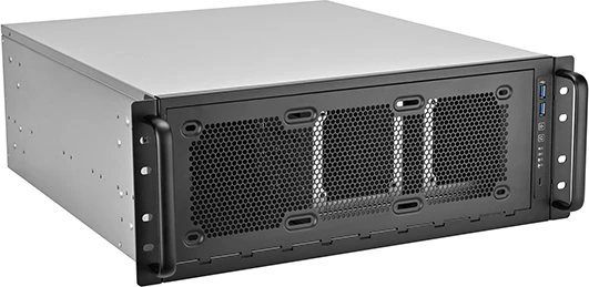 SilverStone RM45-360, Rackmount Storage, grau/schwarz, 4HE, ATX