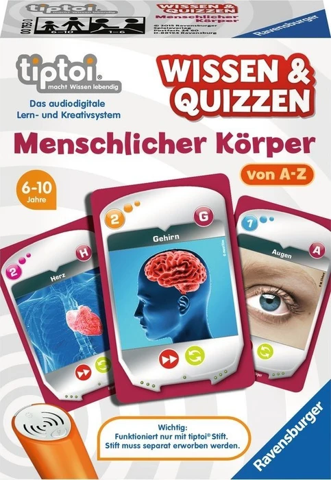Ravensburger tiptoi Spiel: Wissen & Quizzen: Menschlicher Körper