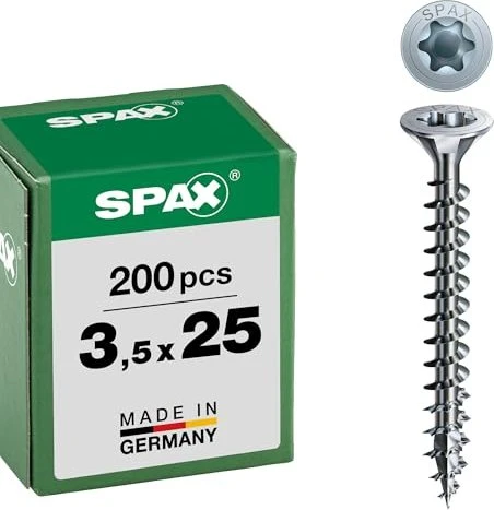 Spax WIROX A9J 4CUT T-STAR plus T20 Universalschraube, 3.5x25mm, 200 Stück